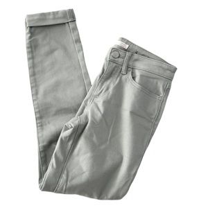 LC Lauren Conrad Light Mint Green Cuffed Skinny Ankle Jeans NWOT